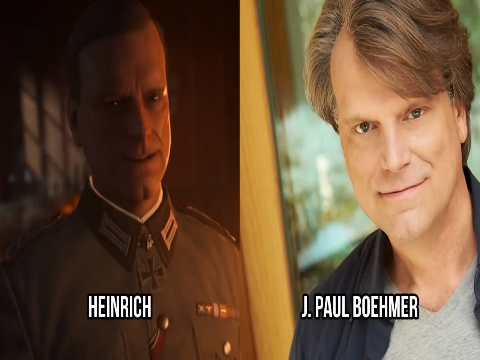 call of duty world war 2 voice actors