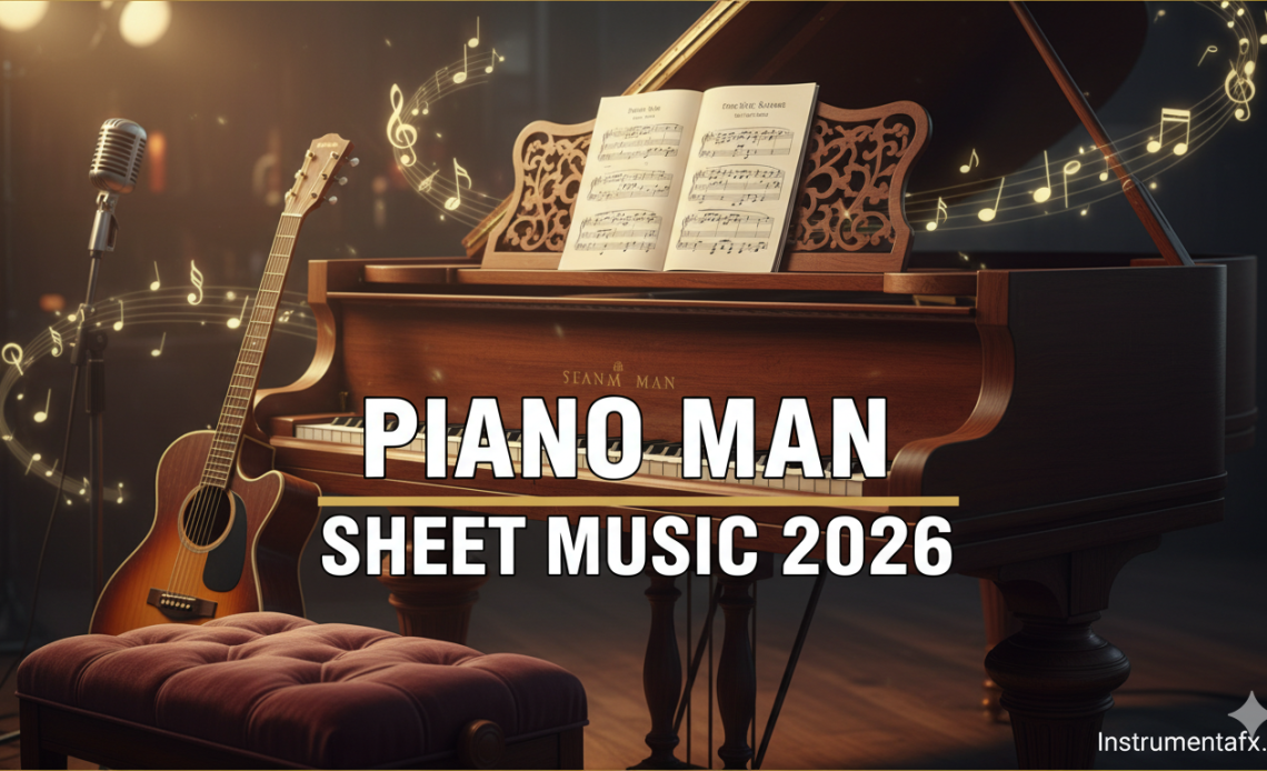 Piano Man Sheet Music for Piano, Vocal & Guitar 2026