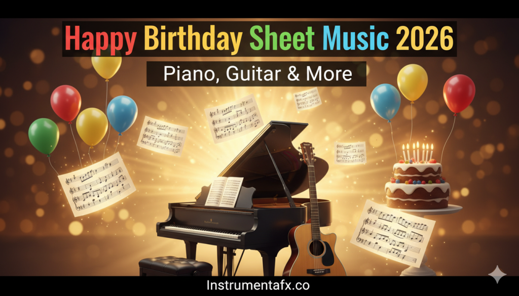 Happy Birthday Sheet Music 2026, Piano, Guitar & More