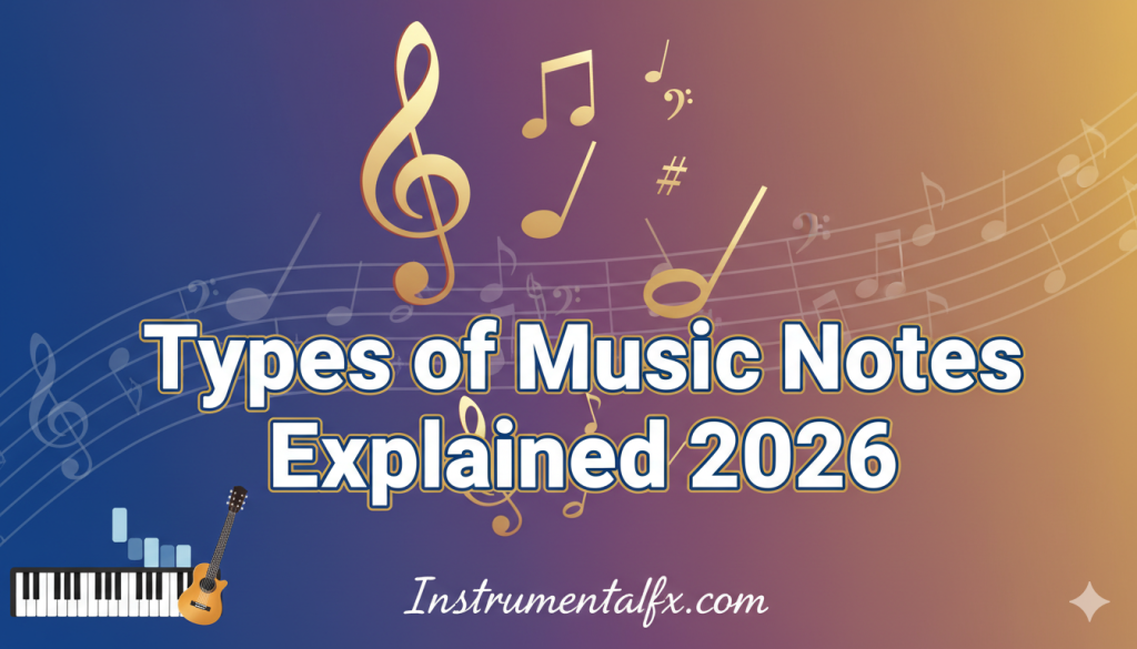 Types of Music Notes Explained With Examples 2026