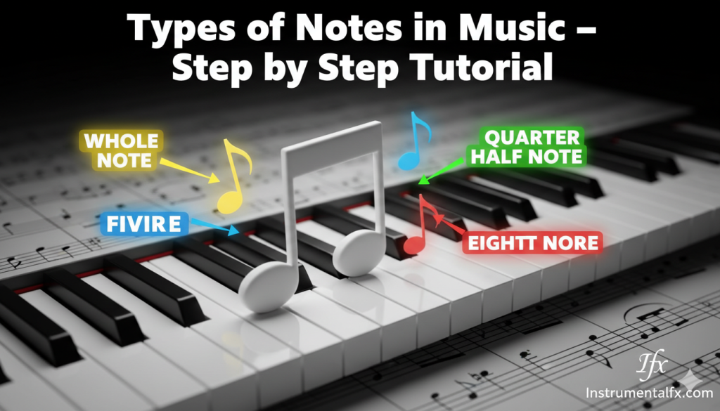 Types of Notes in Music – Step by Step Tutorial 2026