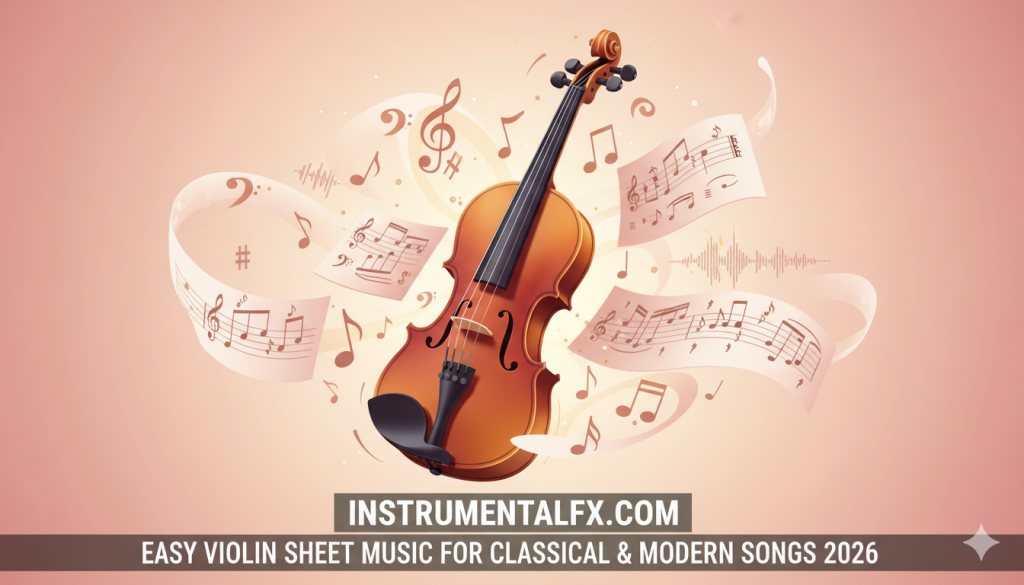 Easy Violin Sheet Music for Classical & Modern Songs 2026