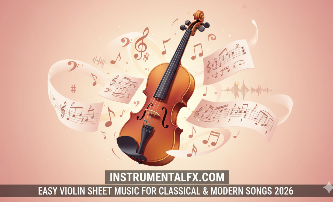Easy Violin Sheet Music for Classical & Modern Songs 2026