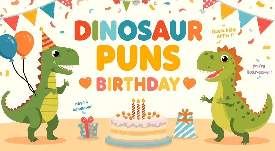 Best 150+ Dinosaur Puns for Birthdays and Cards 2026