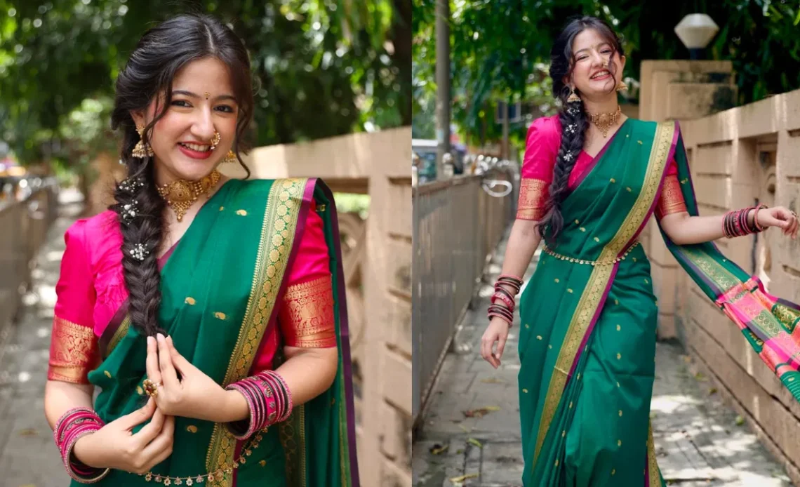 Best 120+ Stylish & Trendy Caption for Marathi Saree Look 2026